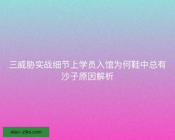 三威胁实战细节上学员入馆为何鞋中总有沙子原因解析 三威胁实战细节上学员入馆为何鞋中总有沙子原因解析